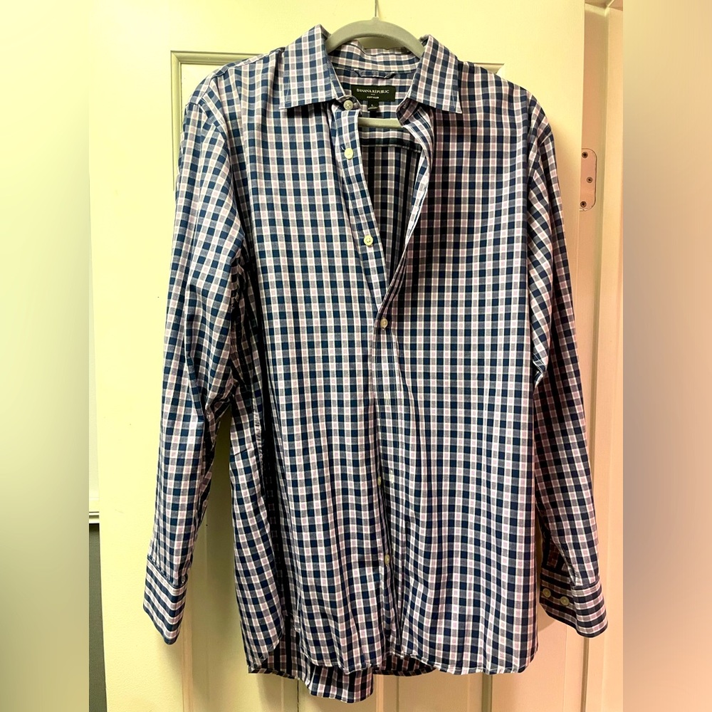 Men’s Banana Republic Soft Wash Dress Shirt